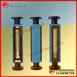 LZB-FA24-25F anti-corrosion type glass tube flowmeter [CHENGFENG FLOWMETER] flange connection  PTFE lining  import technical high accuracy & quality